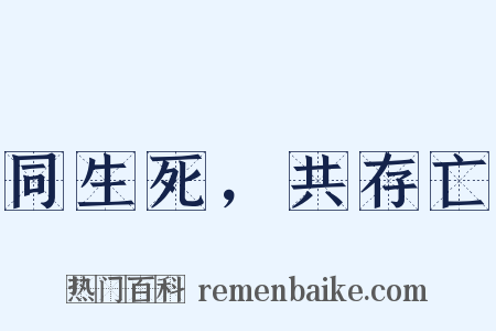 同生死，共存亡是什么意思的图片